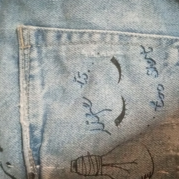 Zara graphic denim shorts - Picture 8 of 11